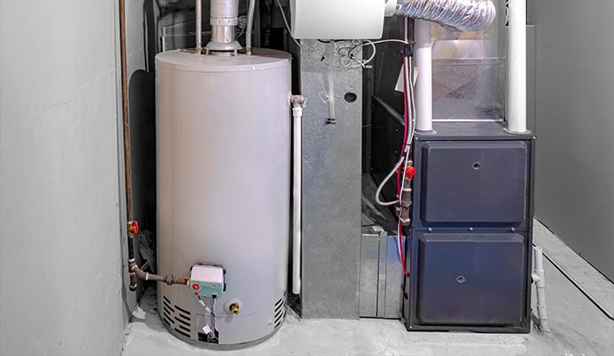 Gas water heater and furnace system