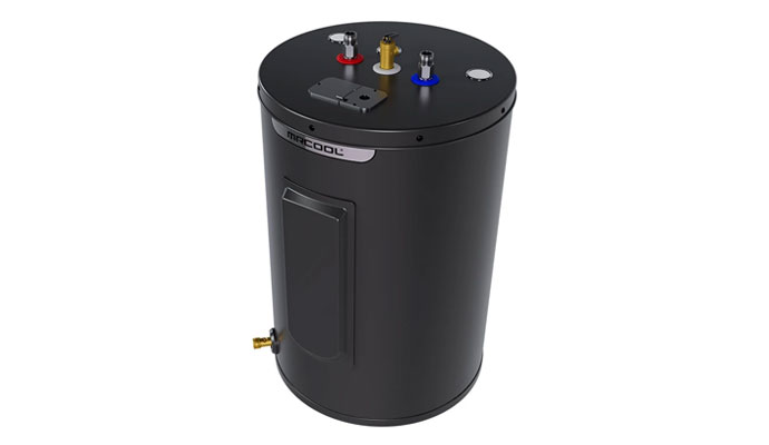 MrCool water heater tank